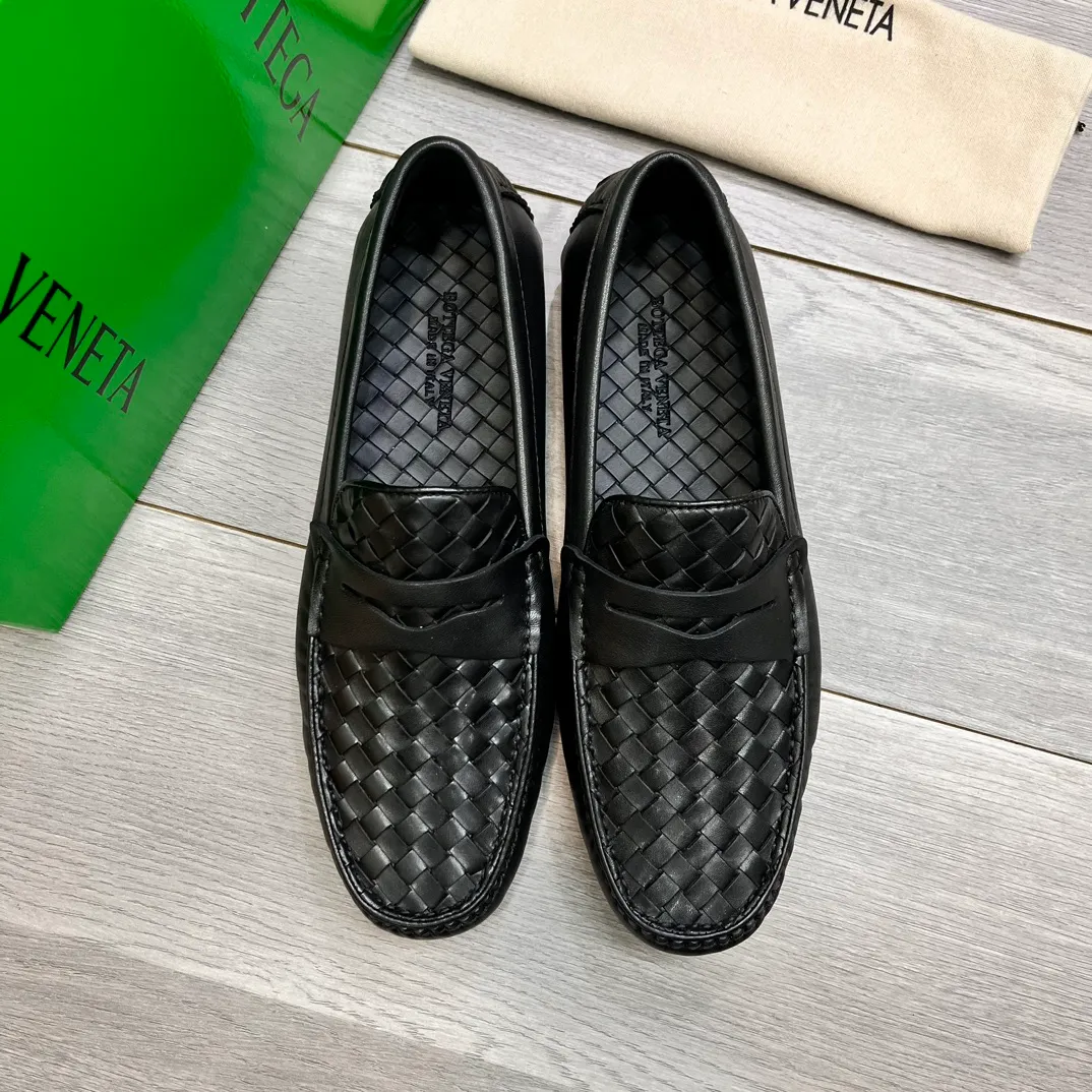 Factory price 420💵BV new men's shoes original replica👉👉High-end men's casual beanie shoes/💞driving shoes! 🔊Upper imported cowhide woven, ☑️Sheepskin lining, one-step design, light and smart ☮☮Suitable for all kinds of travel, exclusive new style, real shot, size 38-44, (45 can be customized)